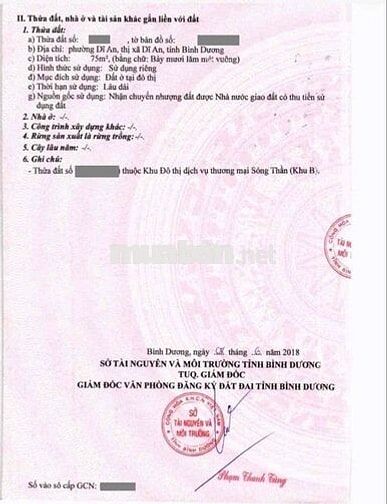 Đất KDC Sóng Thần B,Liền kề Vincom 550