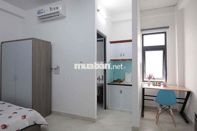 🫶🏠Cho thuê căn Stu cửa sổ, full NT, toà nhà mới 100%, gần Văn Lang