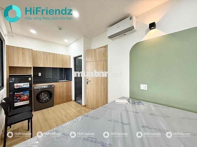 CĂN HỘ STUDIO FULL NỘI THẤT MÁY GIẶT RIÊNG MỚI 100% NGAY EMART PHI