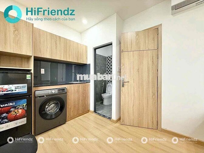 CĂN HỘ STUDIO FULL NỘI THẤT MÁY GIẶT RIÊNG MỚI 100% NGAY EMART PHI