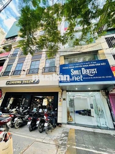 BÁN NHÀ MẶT PHỐ Ô TÔ ĐỖ, VỈA HÈ RỘNG, DT 60 *6 TẦNG, MT 4M  GIÁ 28.1TY