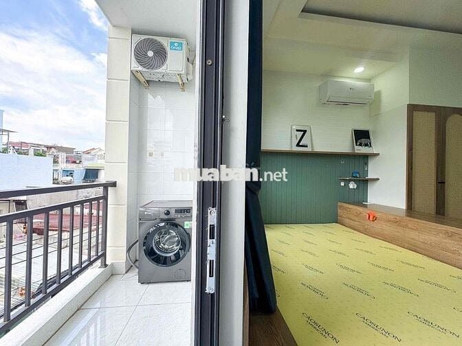 🔑🏠Cho thuê căn Stu siêu đẹp gần Văn Lang, bancol, thang máy, máy giặt