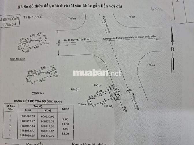Bán nhà 3 lầu mặt tiền đường 12m, tại hẻm 1979 Huỳnh Tấn Phát, Nhà Bè