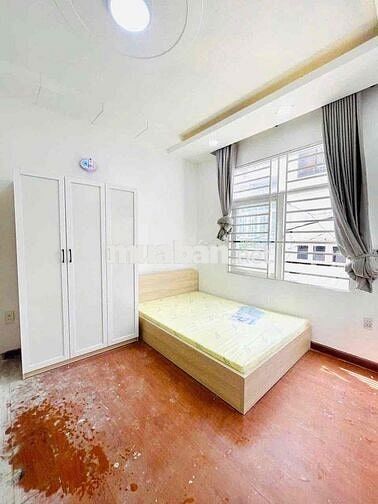 cho thuê căn hộ cửa xổ lớn thoáng mát với đầy đủ nội thất giờ giấc tự