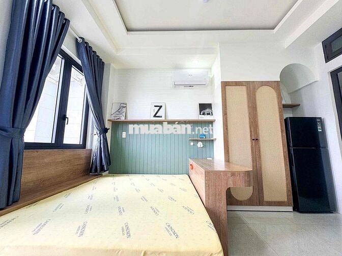 🔑🏠Cho thuê căn Stu siêu đẹp gần Văn Lang, bancol, thang máy, máy giặt