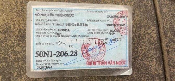 cần bán xe wave BLade 2016 xe nguyên rin