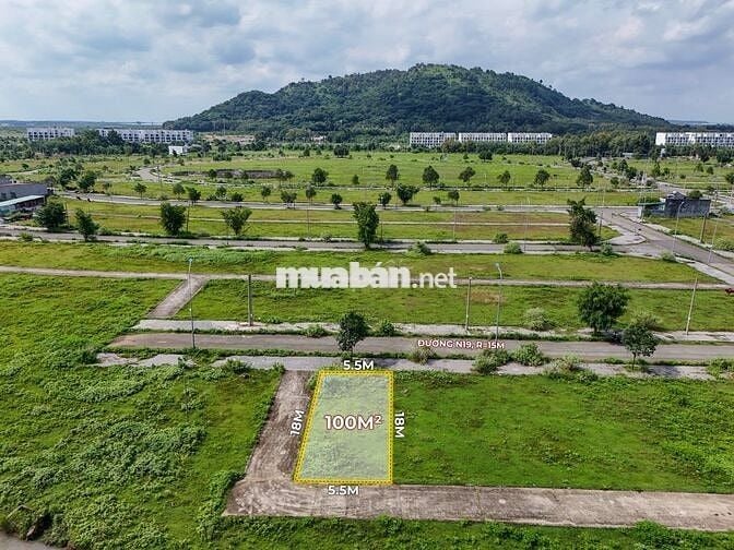 Lô tái định cư góc Bê Tông 3 mặt tiền N19, Sonadezi Suối Nghệ,Châu Đức