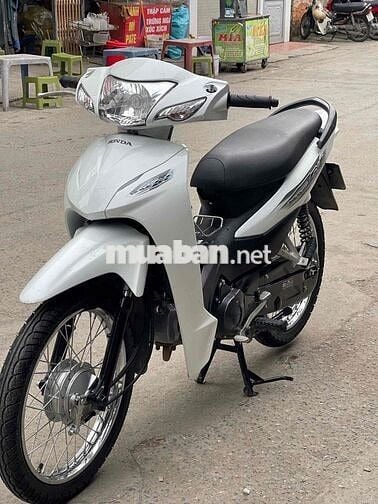 honda wave alpha 110cc trắng xe đep