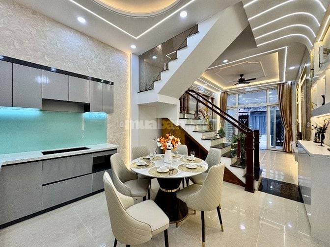 💥 HIẾM CÓ nhà mới tinh, nội thất hiện đại, hẻm xe hơi 8m, giáp Gò Vấp