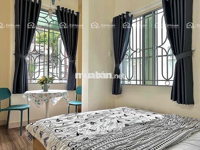 Căn hộ tách bếp, ban công full nội thất có máy giặt riêng