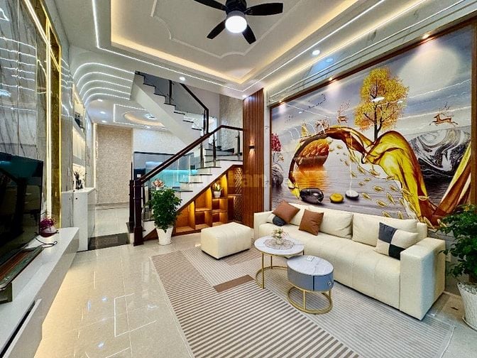💥 HIẾM CÓ nhà mới tinh, nội thất hiện đại, hẻm xe hơi 8m, giáp Gò Vấp
