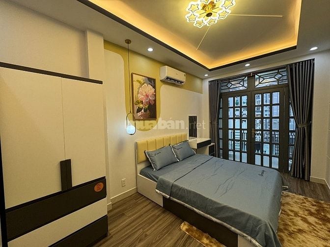 Cho thuê nhà 3 lầu- 66/46 Nhiêu Tứ khu ẩm thực PXLong, hẻm xe hơi 7chỗ