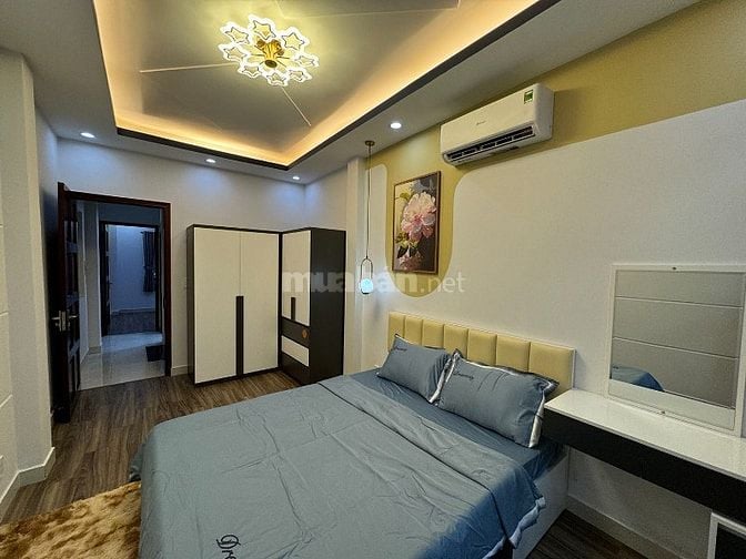 Cho thuê nhà 3 lầu- 66/46 Nhiêu Tứ khu ẩm thực PXLong, hẻm xe hơi 7chỗ