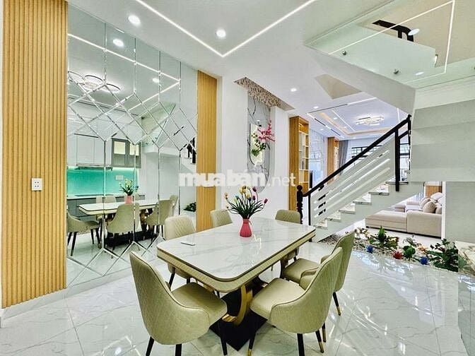 NHÀ 4 TẦNG BTCT,4PN,60M², HẺM Ô TÔ PHAN HUY ÍCH P12 GÒ VẤP, HƠN 7. TỶ