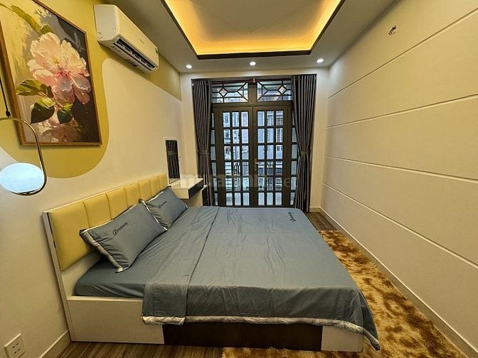 Cho thuê nhà 3 lầu- 66/46 Nhiêu Tứ khu ẩm thực PXLong, hẻm xe hơi 7chỗ