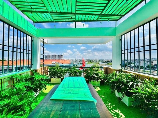 CHDV kết hợp nhà phố (4*16) 1 trệt 4 lầu thang máy đường 8m vỉa hè KD