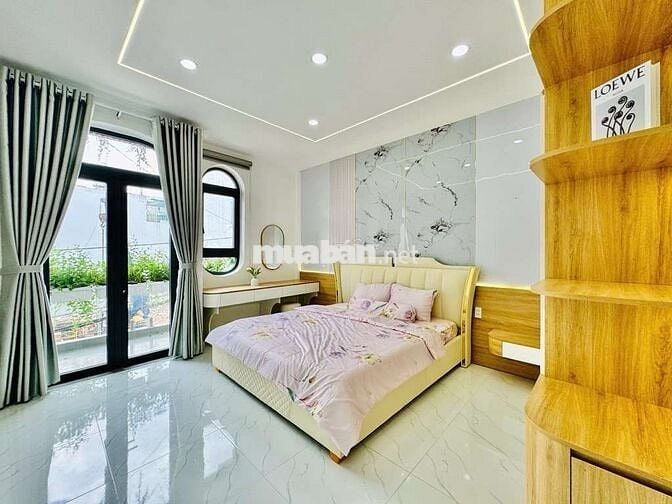 NHÀ 4 TẦNG BTCT,4PN,60M², HẺM Ô TÔ PHAN HUY ÍCH P12 GÒ VẤP, HƠN 7. TỶ