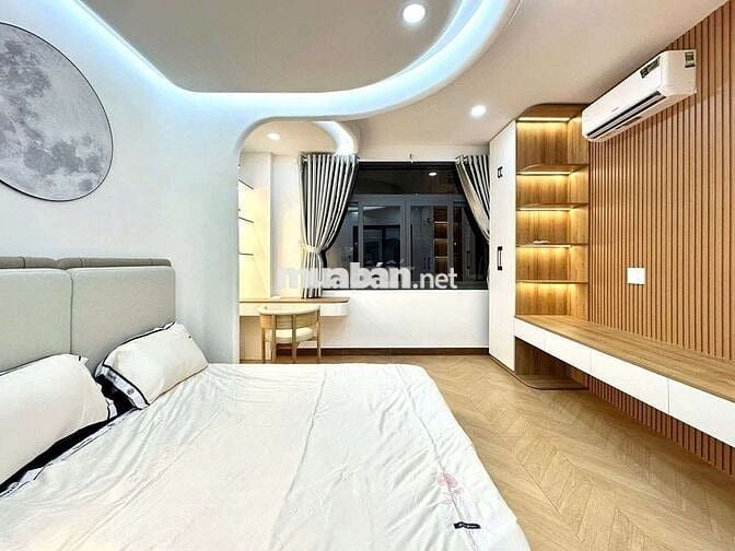 220m2 SD Hẻm xe hơi Trường Sa Bình Thạnh 5 tầng 4 PN full NT cao cấp