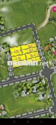 4 lô liền kề điện hồng, thôn cẩm vân bắc, dt 400m2, đường 3,75m
