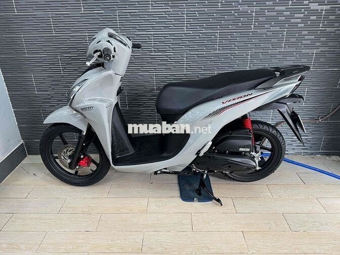 Honda Vision 2023 Bánh lớn Xám Xi Măng Bs Sài Gòn