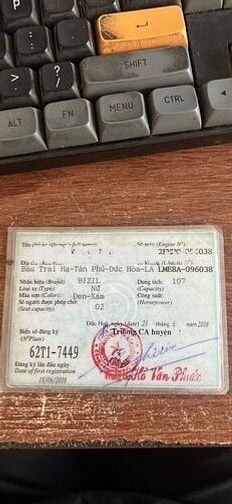 Xe Wave 110 Hàn Quốc, giấy tờ đầy đủ
