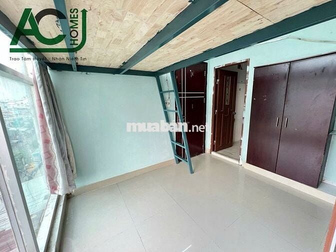 căn hộ 25m2 có gác cửa kính máy lạnh Q.12