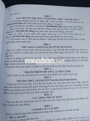 Cần tiền bán gấp đất phân lô cực đẹp