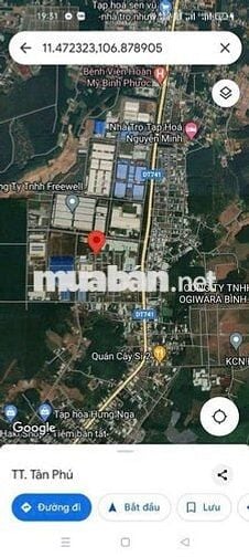 Đất khu công nghiệp đồng  phú 170m2 (5*34)