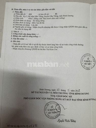 Bán nhà mặt tiền thị trấn Dầu Tiếng, Bình Dương, 126m2, 2,4tỷ 