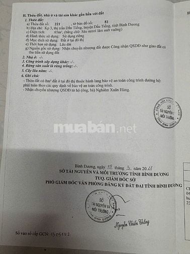 Bán nhà mặt tiền thị trấn Dầu Tiếng, Bình Dương, 126m2, 2,4tỷ 