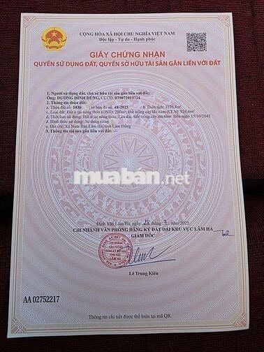 THỬA ĐẤT GẦN KHU BIỆT THỰC SÀI GON-NAM BAN-Thửa 1836