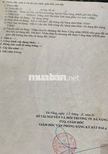 BÁN LÔ ĐẤT ĐẸP GIÁ QUÁ RẺ TẠI ĐÀ NẴNG