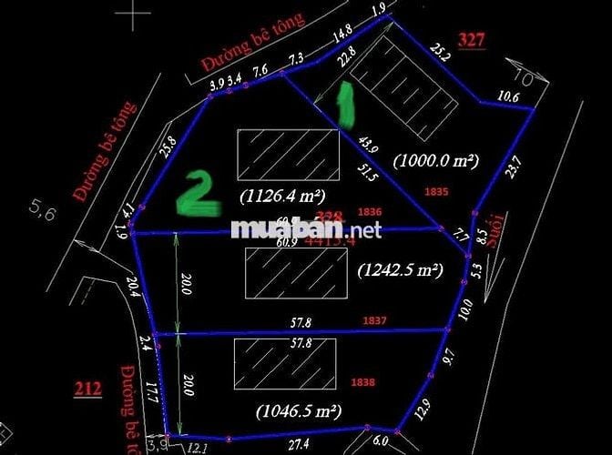 THỬA ĐẤT GẦN KHU BIỆT THỰC SÀI GON-NAM BAN