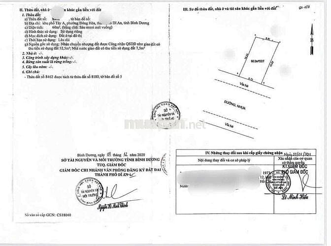 Đất gần BigC Go, phường Đông Hòa, TP Dĩ An.