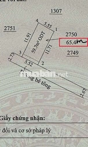 Đất Hưng Định gần nhà thờ Bún giá rẻ