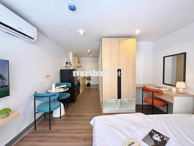 CĂN HỘ STUDIO BALCON NỘI THẤT CAO CẤP MÁY GIẶT RIÊNG NGAY HUTECH