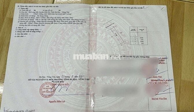 Đất thổ cư gần khu biệt thự Phan Gia - Phước Hải- TP HCM
