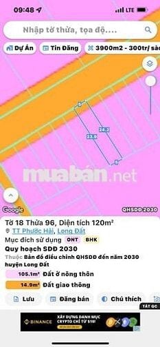 Đất thổ cư gần khu biệt thự Phan Gia - Phước Hải- TP HCM