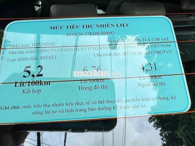 Hyundai Tucson 2018 2.0 AT CRDi- 9km dầu đặt biệt