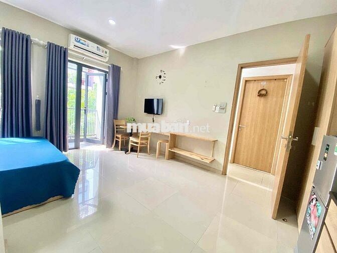 Cho Thuê Studio Ban Công 40m2 Bình Thạnh Sát Q1_Full NT_Thang Máy