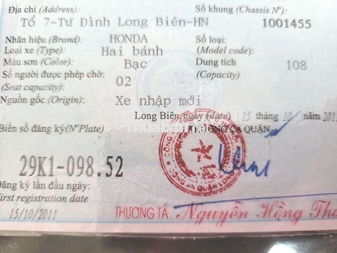 Bán xe SCR nhập đi còn khá tốt.