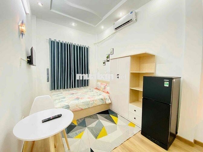 Studio cao cấp Quận 10 full nt, có cửa sổ, máy giặt riêng giá chỉ 5x
