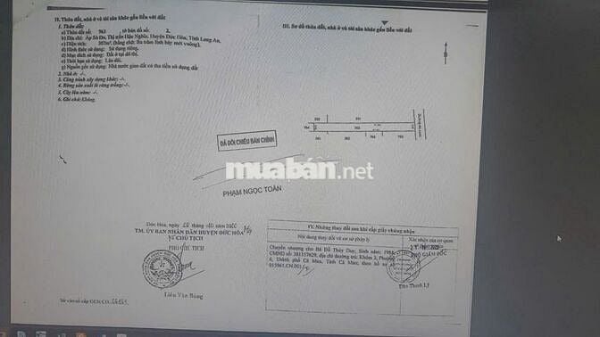 Ấp Sò Đo, Thị Trấn Hậu Nghĩa, Đức Hòa, Long An Giá: 2ty4 triệu bớt lộc