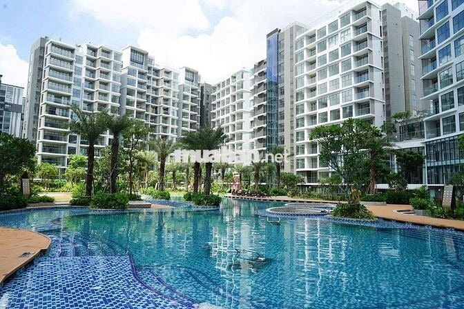 Cho thuê 3PN 120m2 nội thất cơ bản, view hồ bơi resort