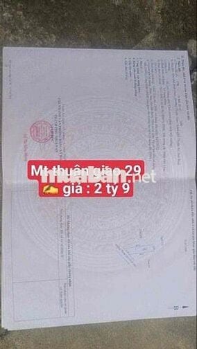 BÁN ĐẤT (5x20) BÌNH NHÂM ĐƯỜNG BÊ TÔNG 6m