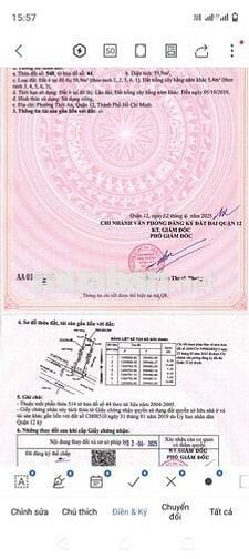 35 lô đất mặt tiền đường Thới An 17A view sông Vàm Thuật SHR