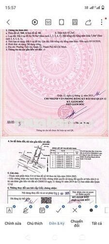 35 lô đất mặt tiền đường Thới An 17A view sông Vàm Thuật SHR