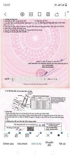 35 lô đất mặt tiền đường Thới An 17A view sông Vàm Thuật SHR