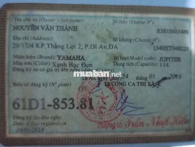 Jupiter FI 2018 bánh mâm, thắng đĩa.
