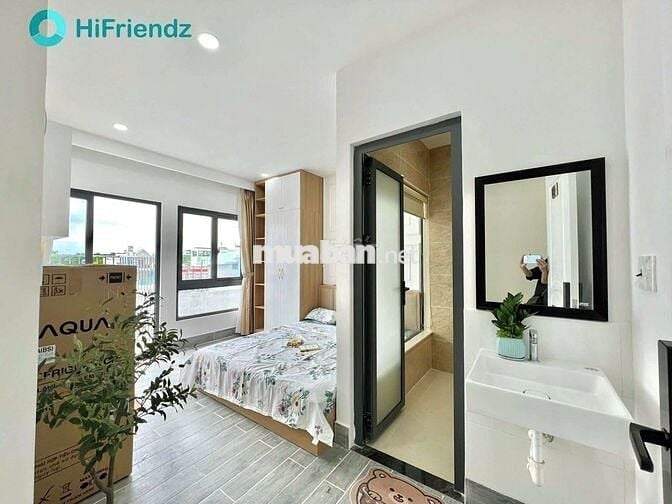 CHO THUÊ PHÒNG FULL NT + MÁY GIẶT RIÊNG BANCON, Ở ĐẦU LÊ VĂN THỌ ,GV